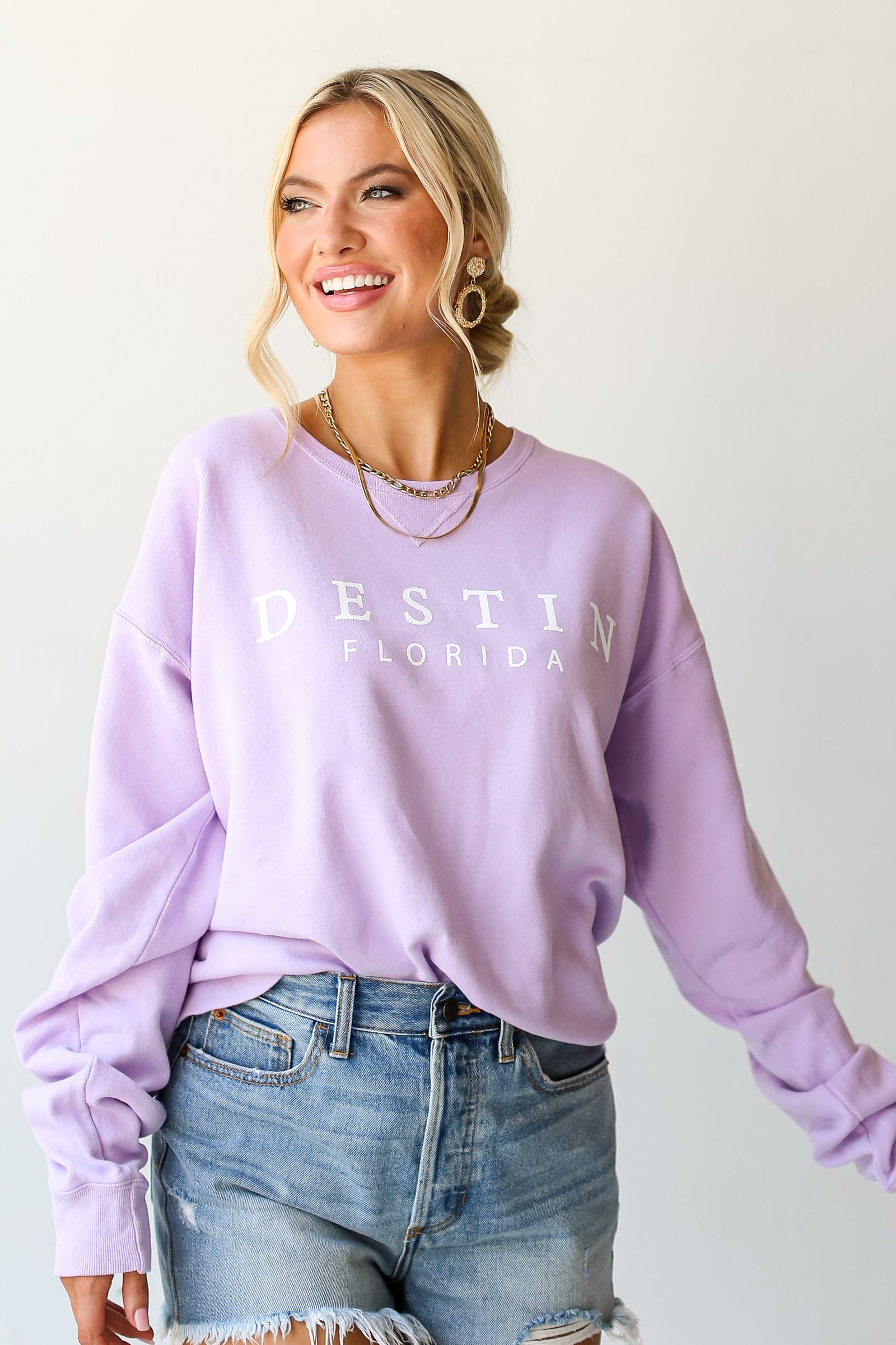 Lavender Destin Florida Sweatshirt