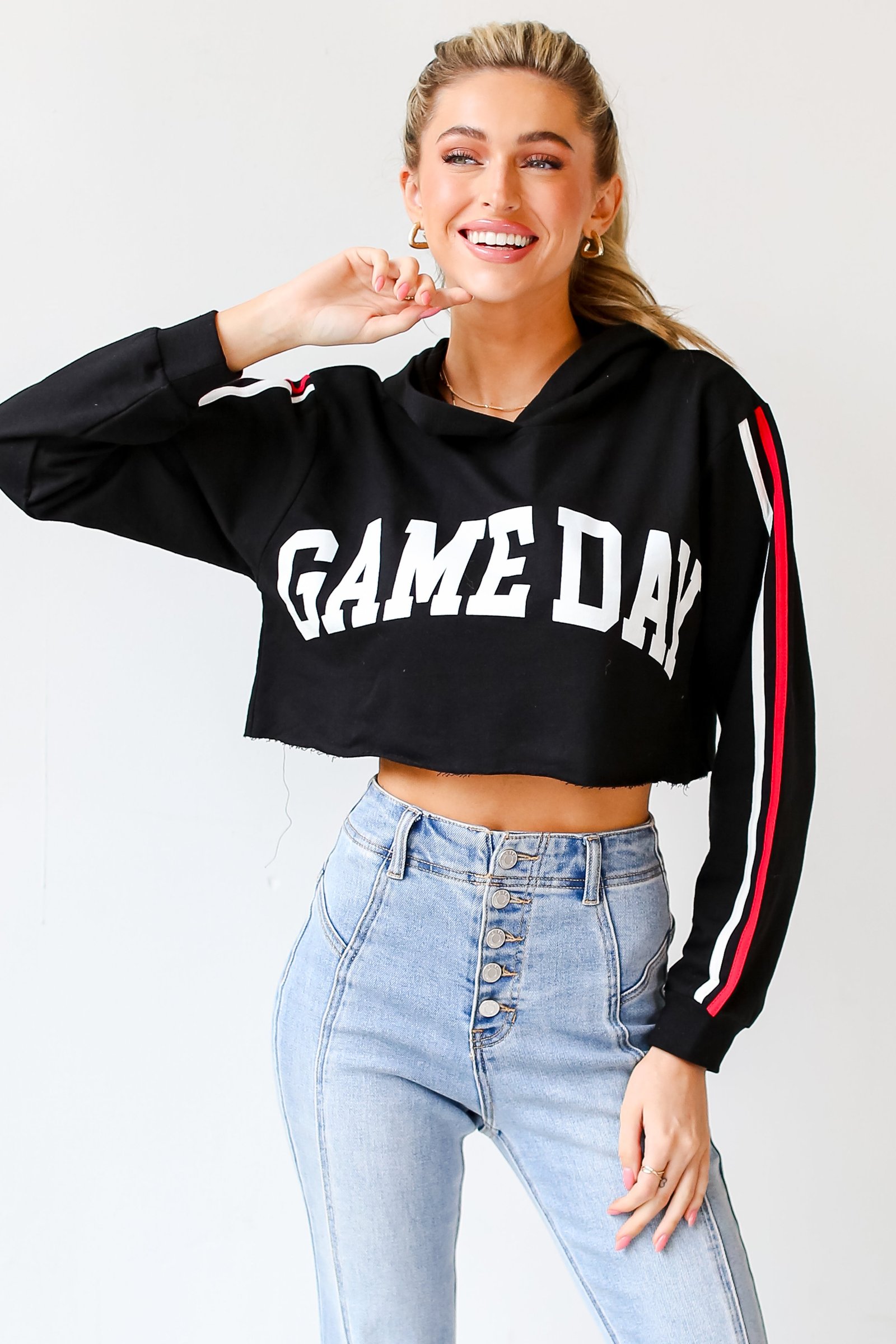 Game Day Cropped Hoodie