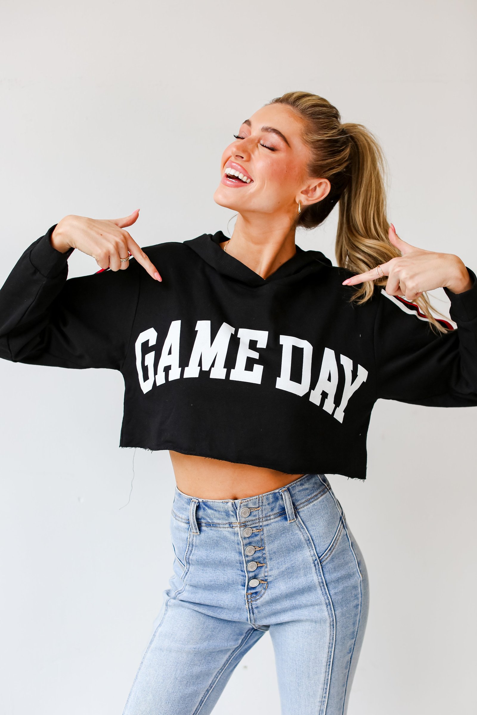 Game Day Cropped Hoodie