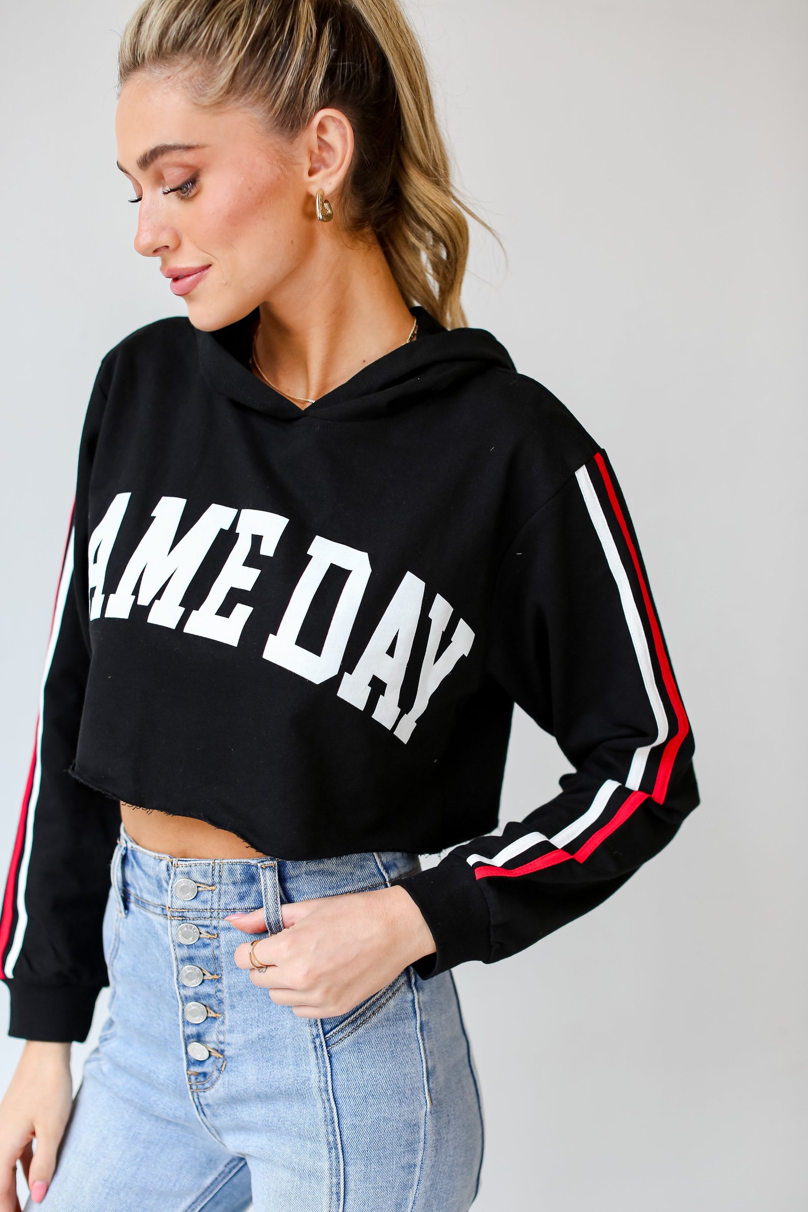 Game Day Cropped Hoodie