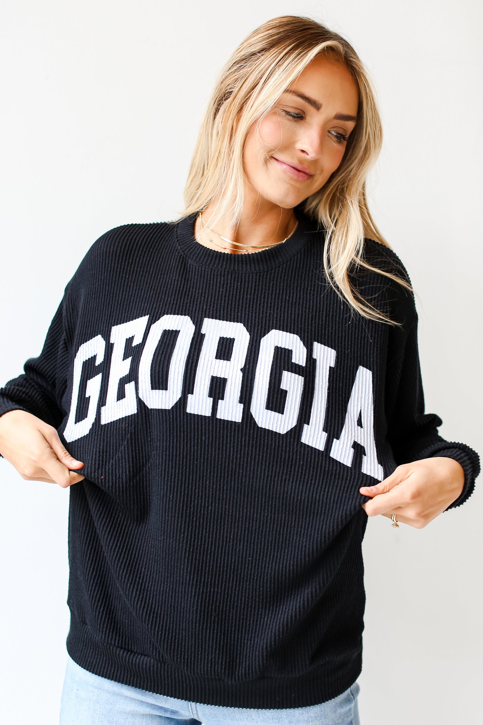 Georgia Corded Pullover