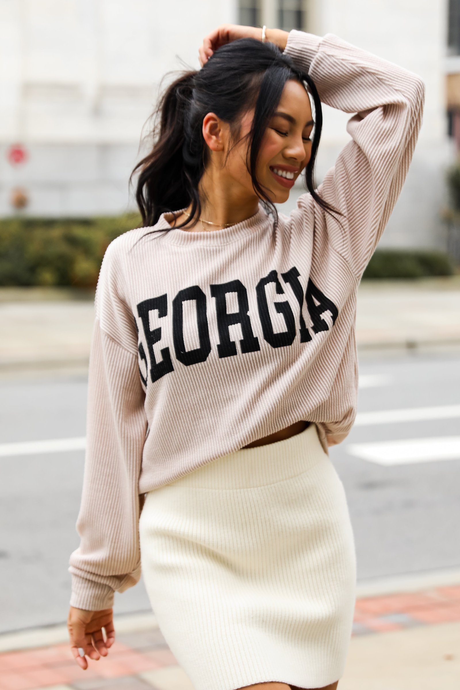 Georgia Corded Pullover